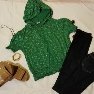 Lea Lee short sleeve hoodie